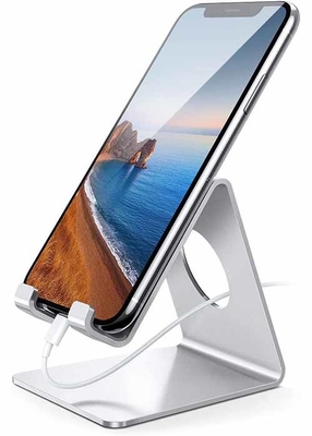 Universal Aluminum Folding Desktop Phone Stand For 4 Inch 8 Inch Telephone
