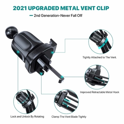 Air Vent 4pcs N50 Magnetic Car Phone Mounts Vent Clip Double Lock
