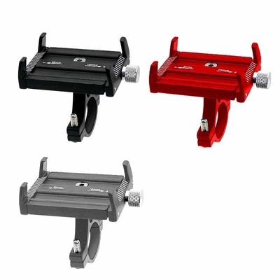 Aluminum Alloy motorcycle mobile phone holder 360 Degree Adjustable 55mm Width