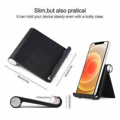 Anti Scratch Foldable Desktop Phone Tablet Stand Adjustable Angle 8.5cm